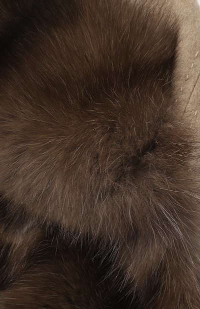 Кашемировая шапка-ушанка с мехом соболя BLACK SABLE, арт. BS-47CF7, фото 3