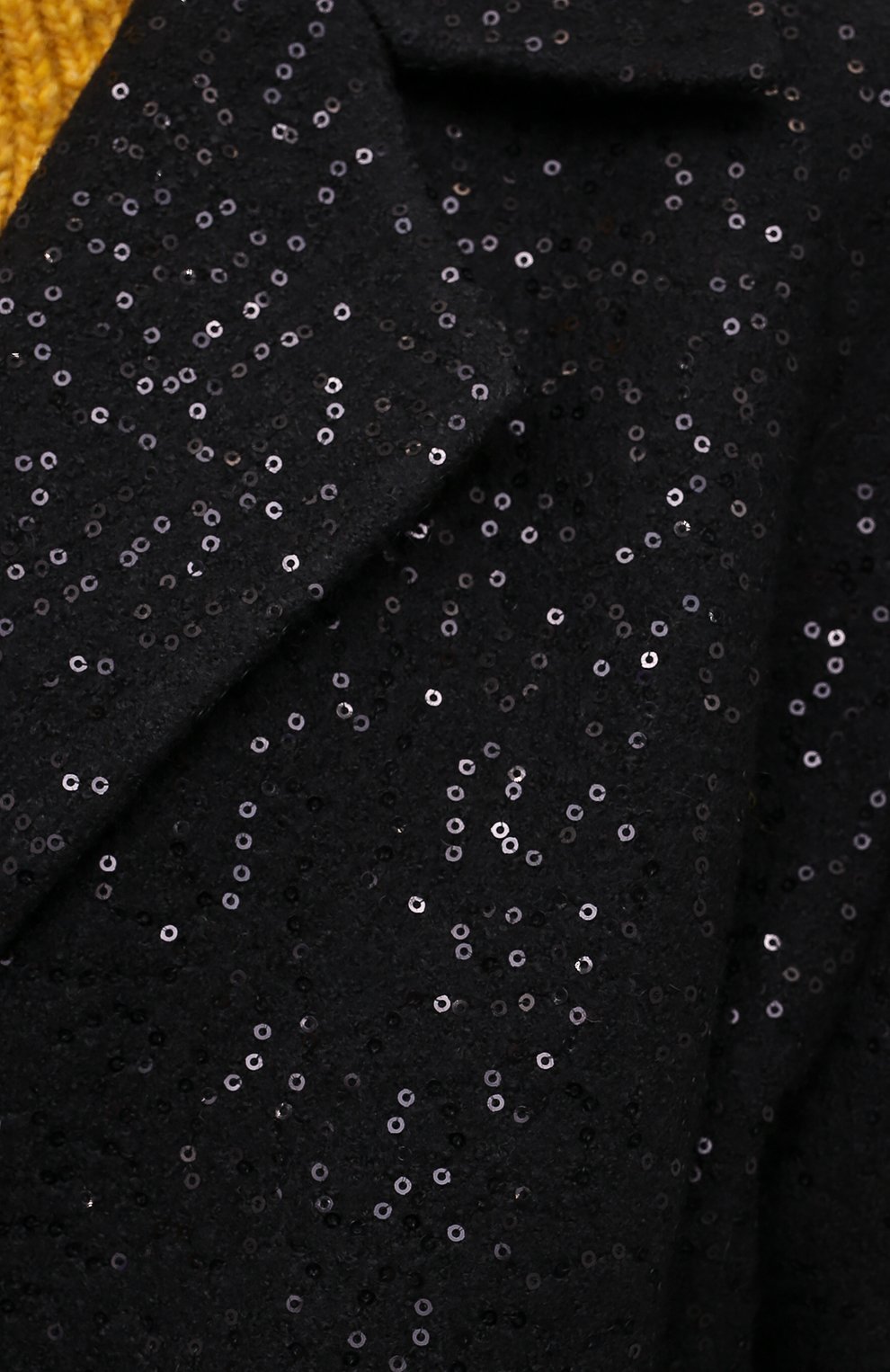 Шерстяное пальто с отделкой пайетками SEVEN LAB, арт. CAB black brilliant, фото 5