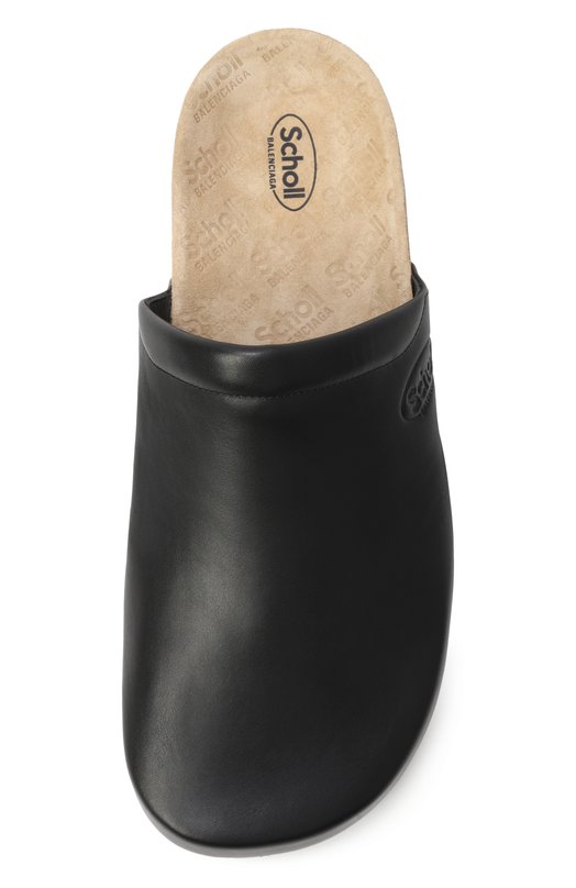 Кожаные сабо Balenciaga x Scholl Balenciaga 827677/WB2U0 Чёрный  827677/WB2U0 Фото 6