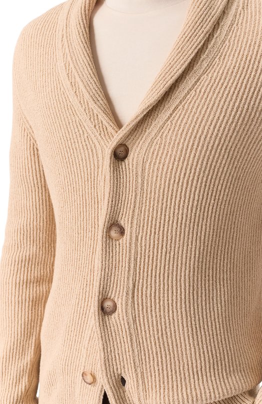 Хлопковый кардиган Gran Sasso 23138/22119 Бежевый  23138/22119 Фото 5