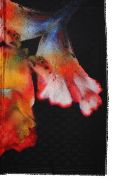 Платок из шелка и шерсти ALEXANDER MCQUEEN, арт. 757328/3631Q, фото 4