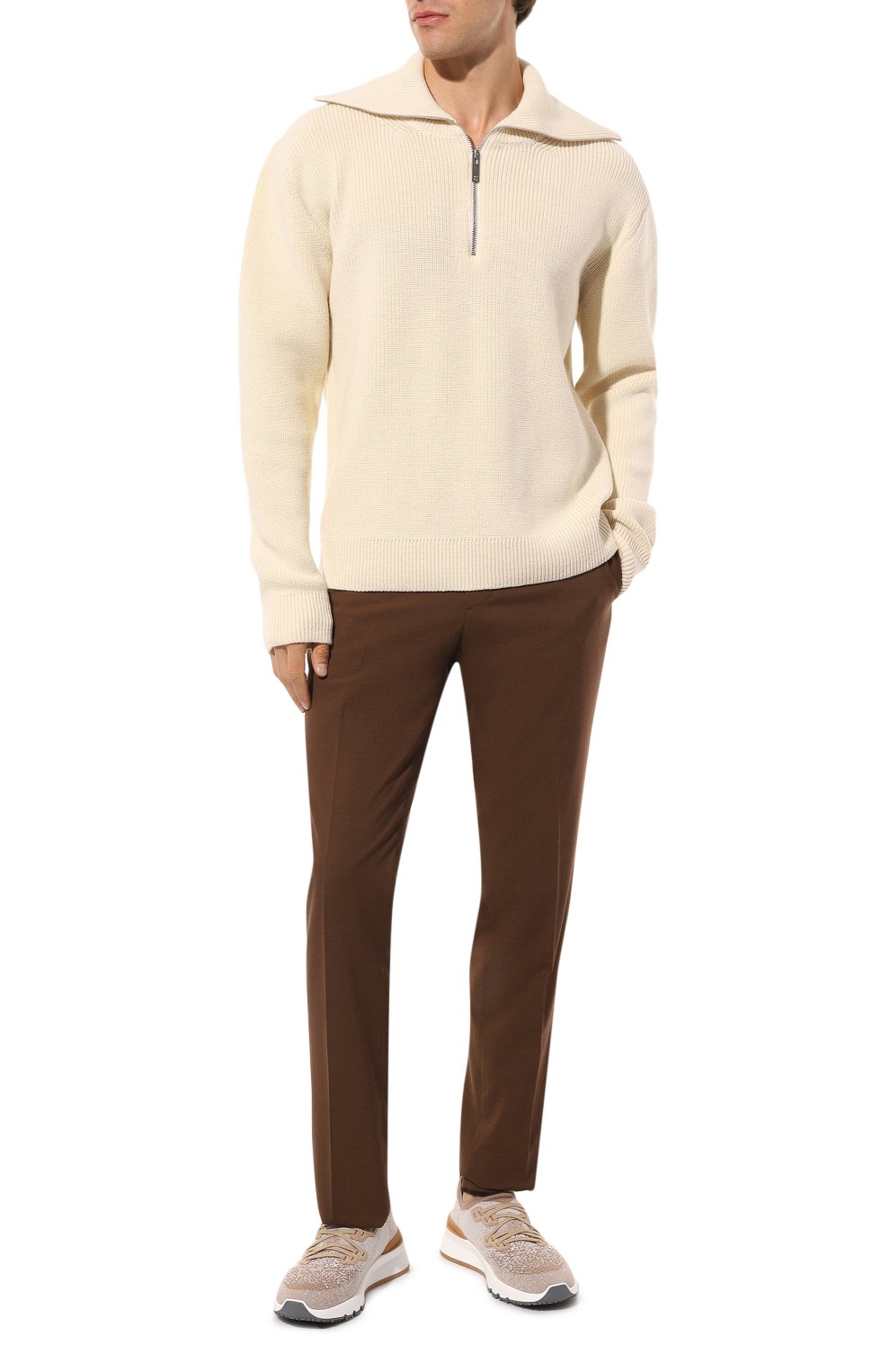 Текстильные кроссовки BRUNELLO CUCINELLI, арт. MZUKIB2051, фото 2