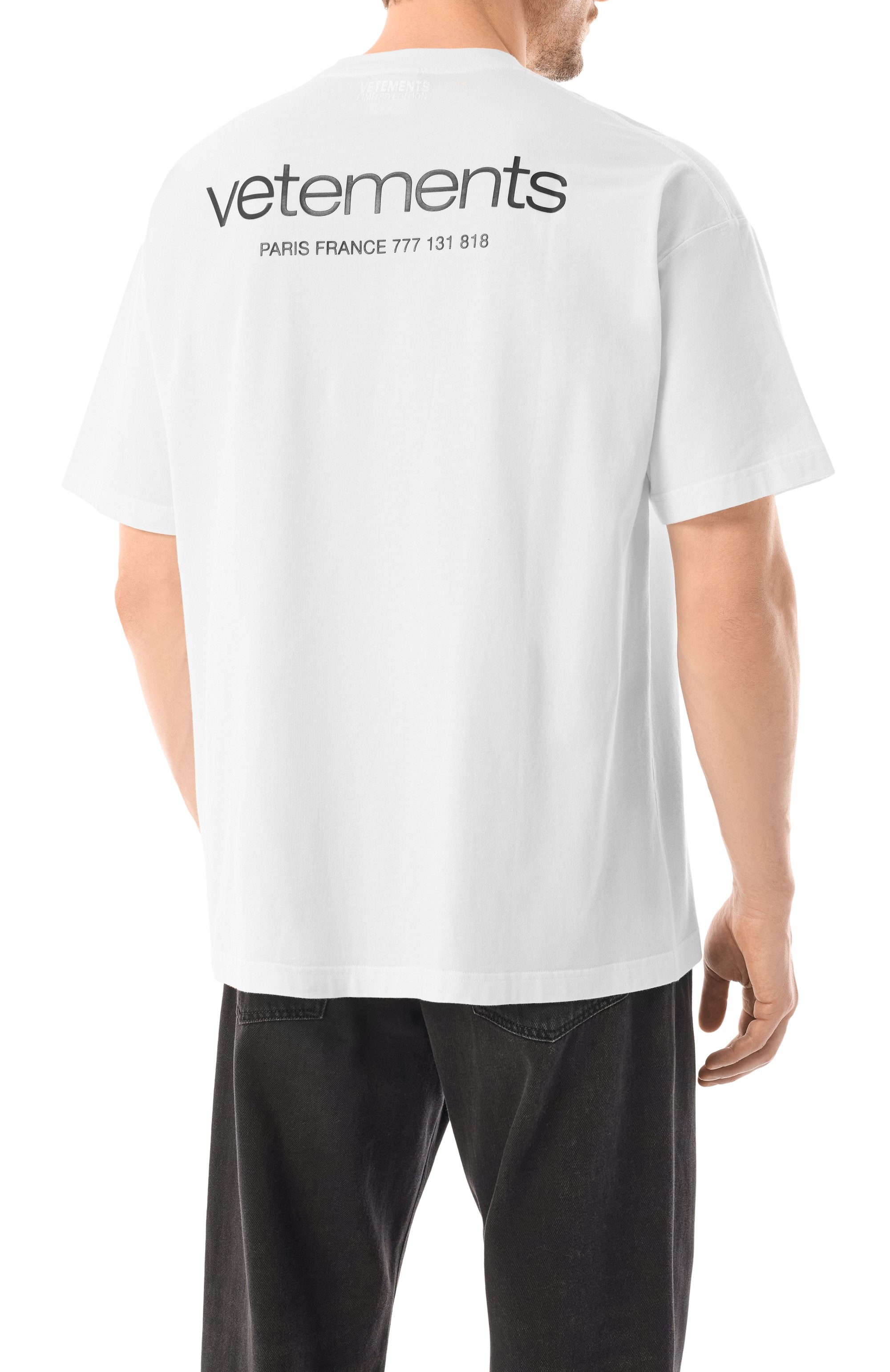 Хлопковая футболка VETEMENTS, арт. UE64TR150W, фото 8