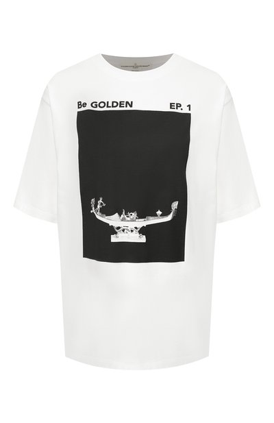 Женская хлопковая футболка GOLDEN GOOSE DELUXE BRAND, арт. G34WP026.F1