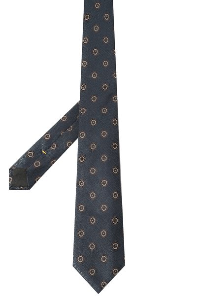 Шелковый галстук CANALI синего цвета по цене 17600 руб., арт. 18/HJ03719, фото 3 Шелковый галстук CANALI, арт. 18/HJ03719, фото 3