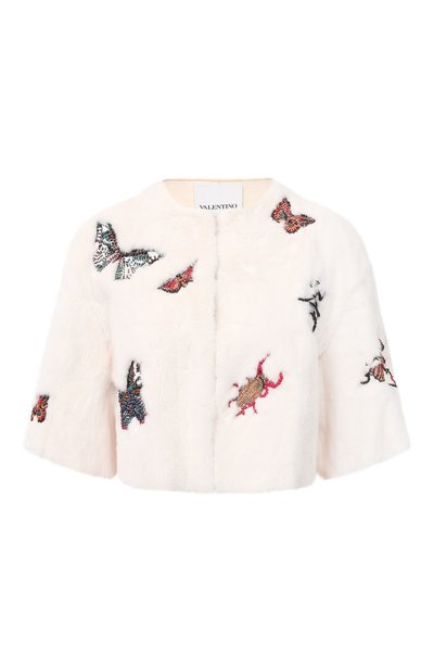 Женская накидка из меха норки VALENTINO, арт. MF3FB167/1BF