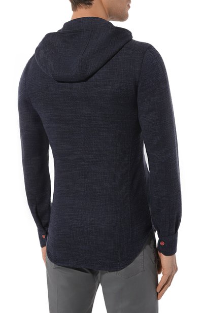 Рубашка из шерсти и шелка KITON, арт. UMCMARK0643C, фото 4