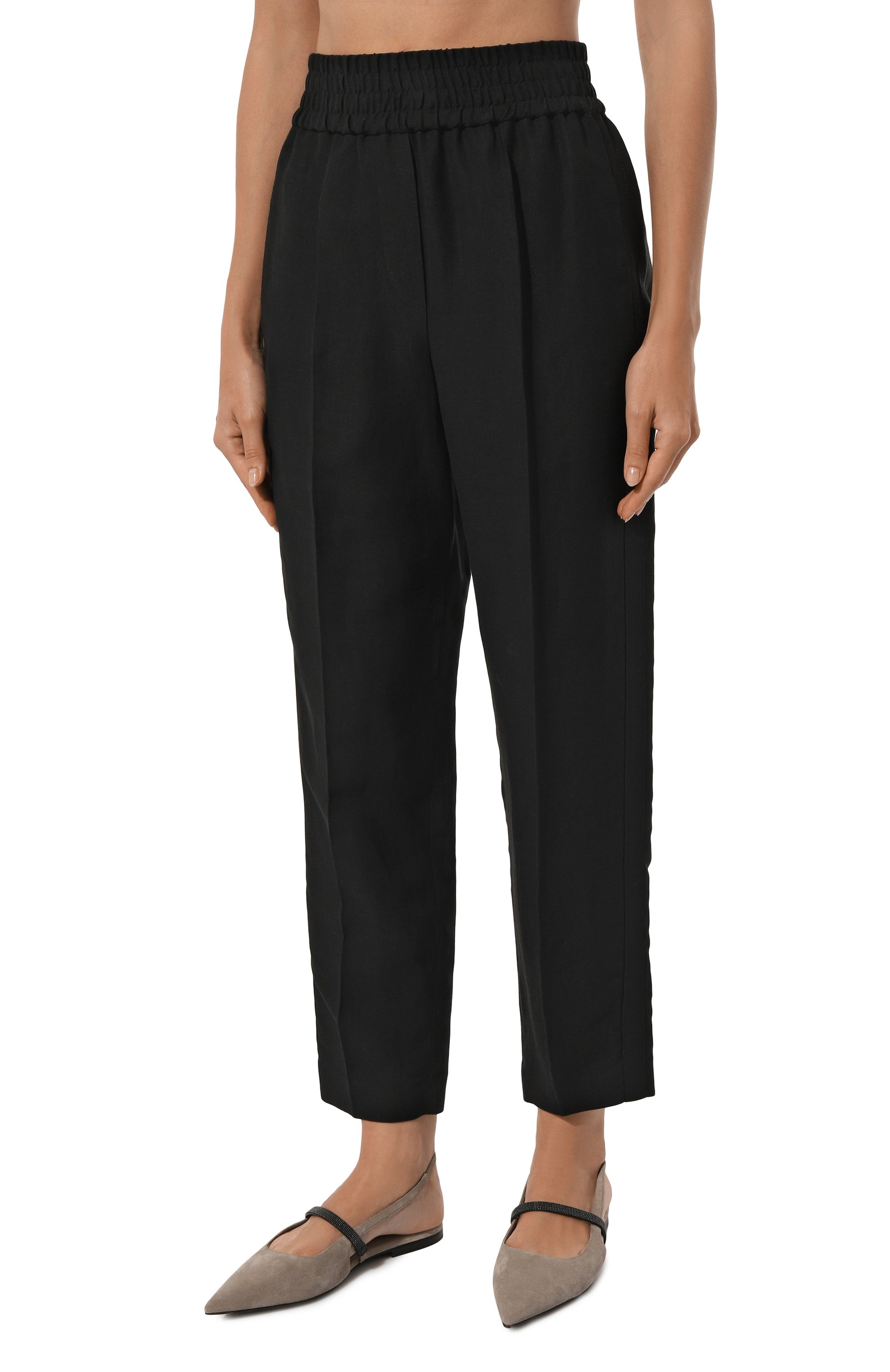 Брюки из вискозы и льна BRUNELLO CUCINELLI, арт. MH126B1071, фото 3