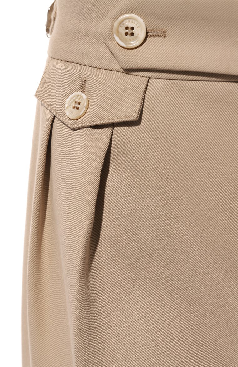 Брюки из хлопка и шерсти BRUNELLO CUCINELLI, арт. ME262M5030, фото 1