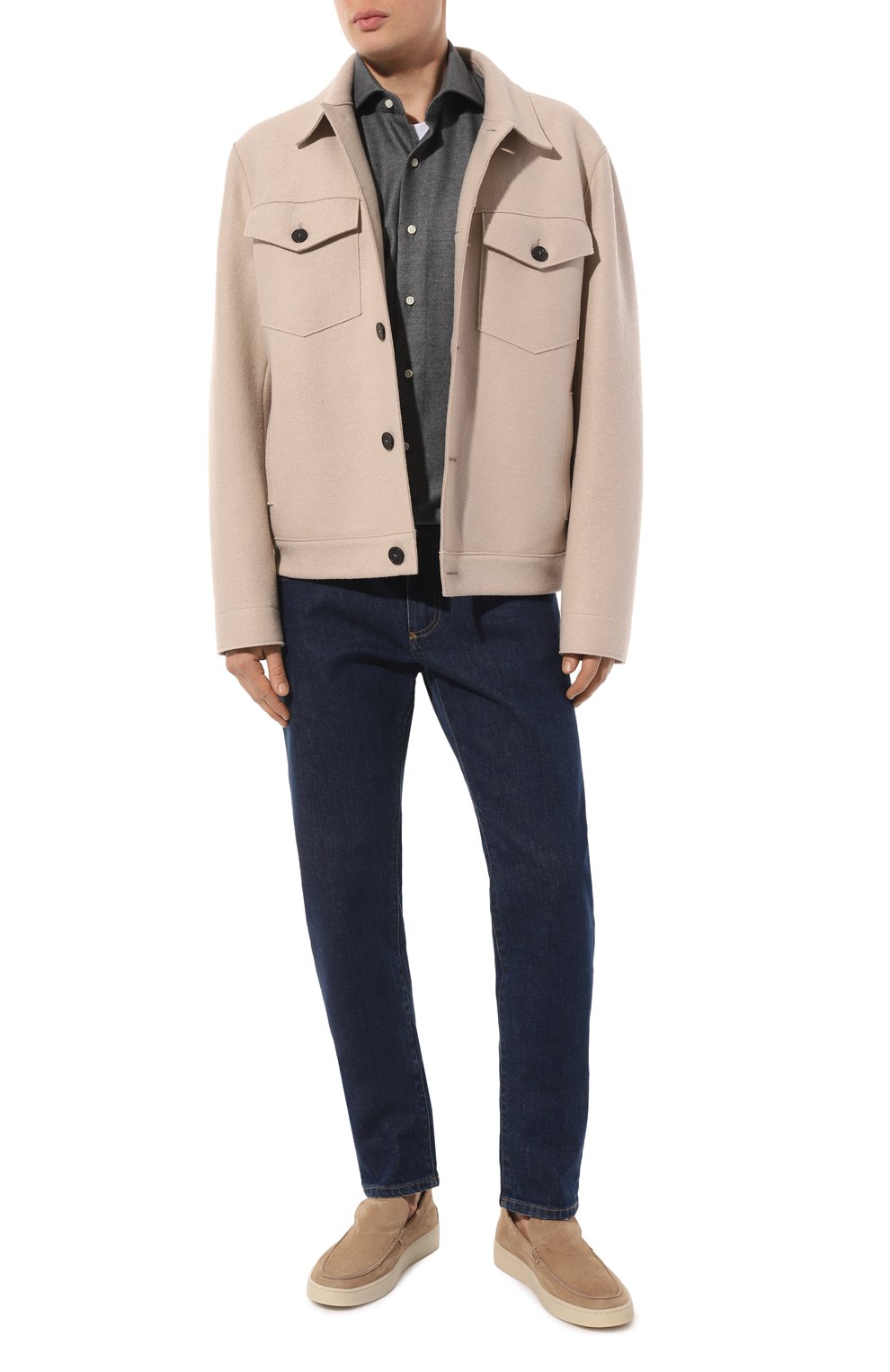 Хлопковая рубашка SARTORIO темно-серого цвета по цене 35000 руб., арт. SCC/SH413003, фото 2 Хлопковая рубашка SARTORIO, арт. SCC/SH413003, фото 2