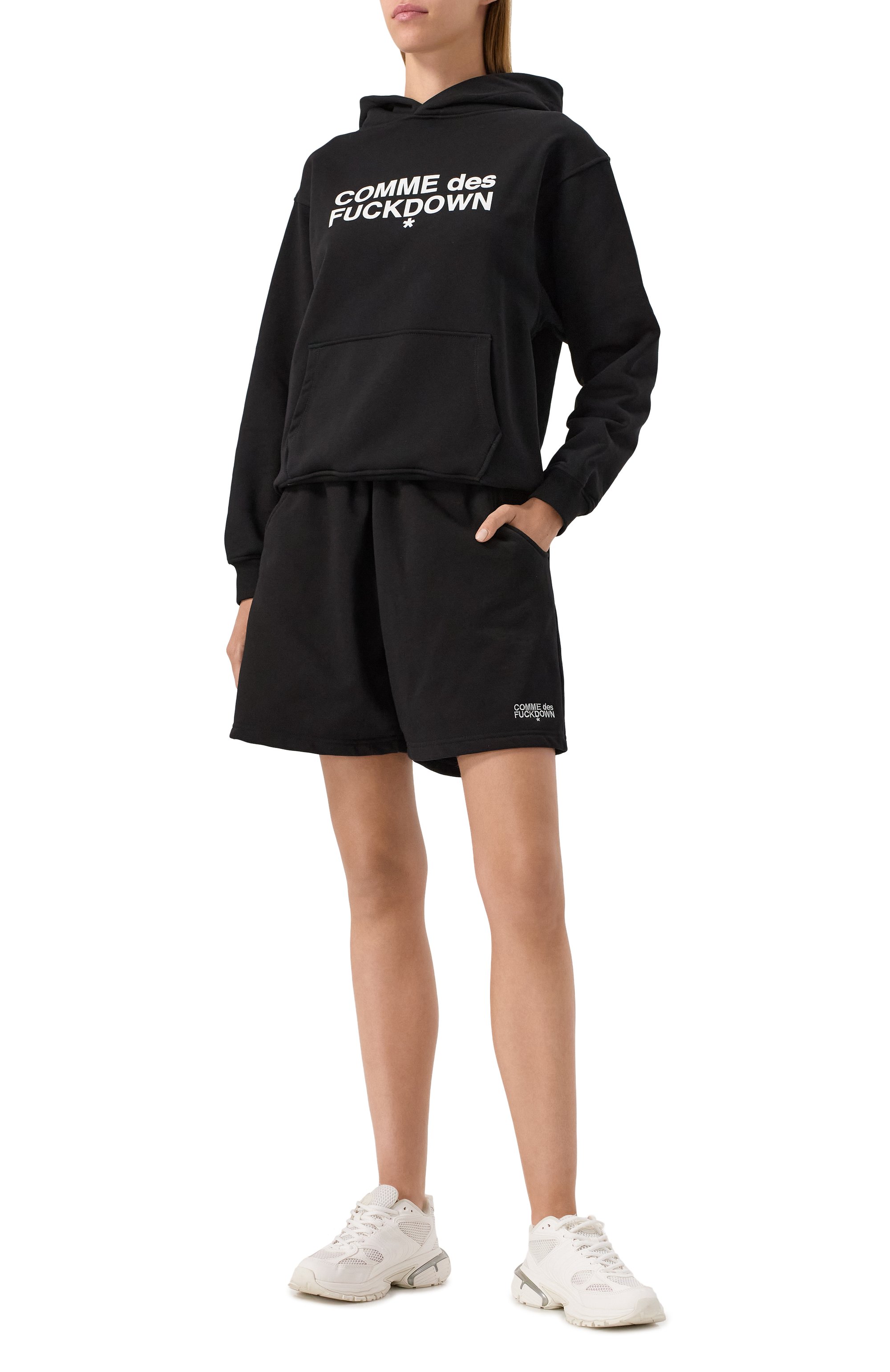 Хлопковые шорты COMME DES FUCKDOWN, арт. CFABW01217, фото 2