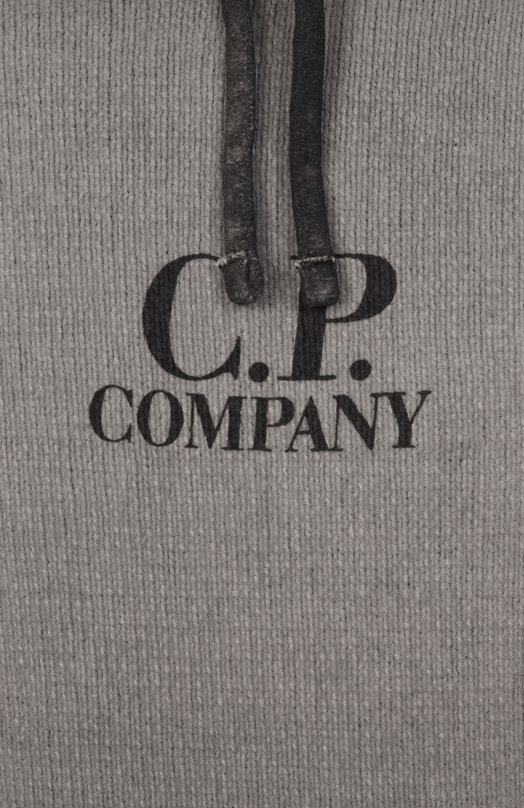 Хлопковое худи C.P. Company 18CMKN072A110286S Серый  18CMKN072A110286S Фото 6