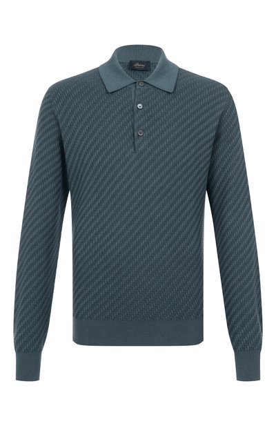 Мужская поло из шелка и хлопка BRIONI, арт. UMR10L/PAK22