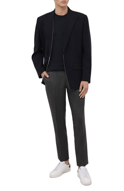 Хлопковая футболка Dolce & Gabbana G8HI7T/FU7EQ Синий  G8HI7T/FU7EQ Фото 2