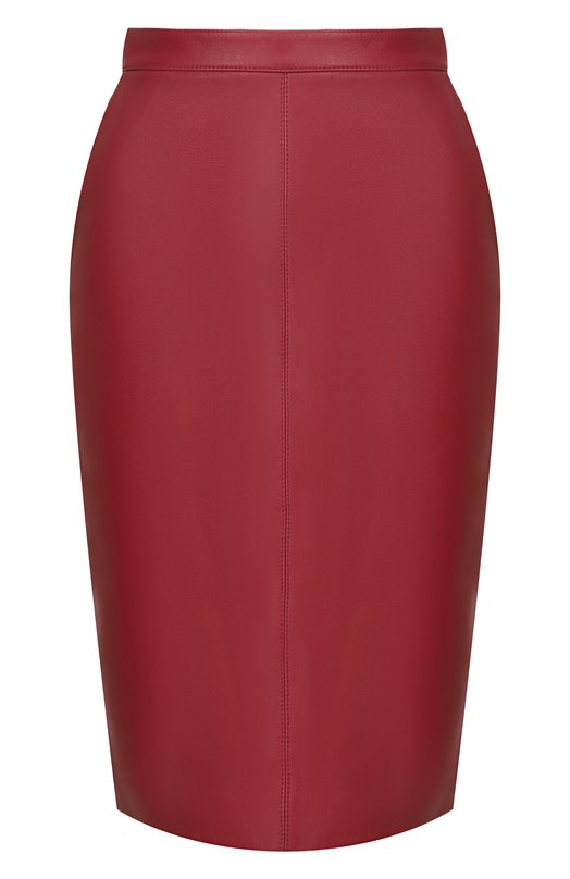 Кожаная юбка Saint Laurent 846801/YCTN2 Бордовый 846801/YCTN2