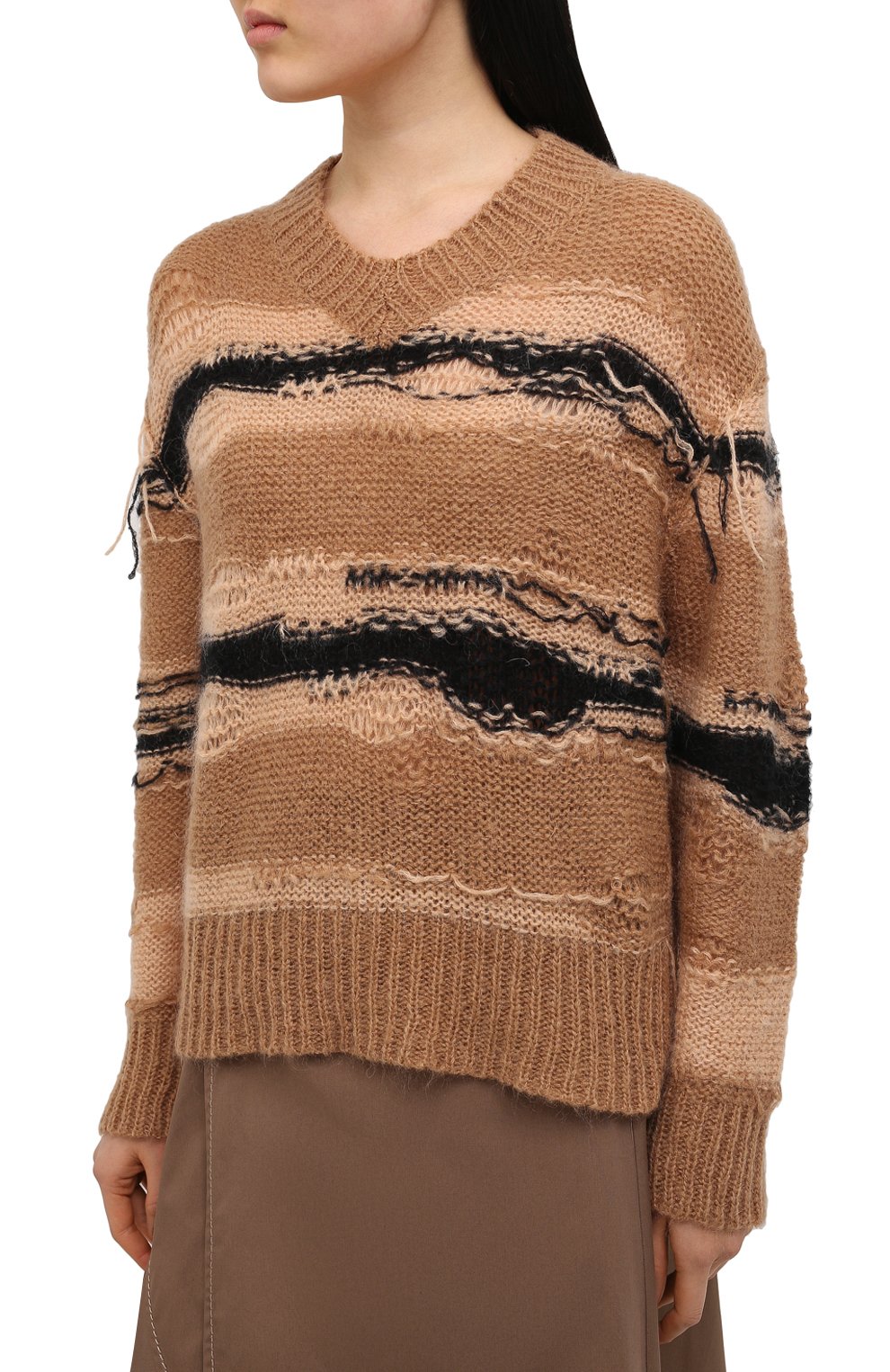 Свитер ACNE STUDIOS коричневого цвета по цене 43500 руб., арт. A60242, фото 3 Свитер ACNE STUDIOS, арт. A60242, фото 3