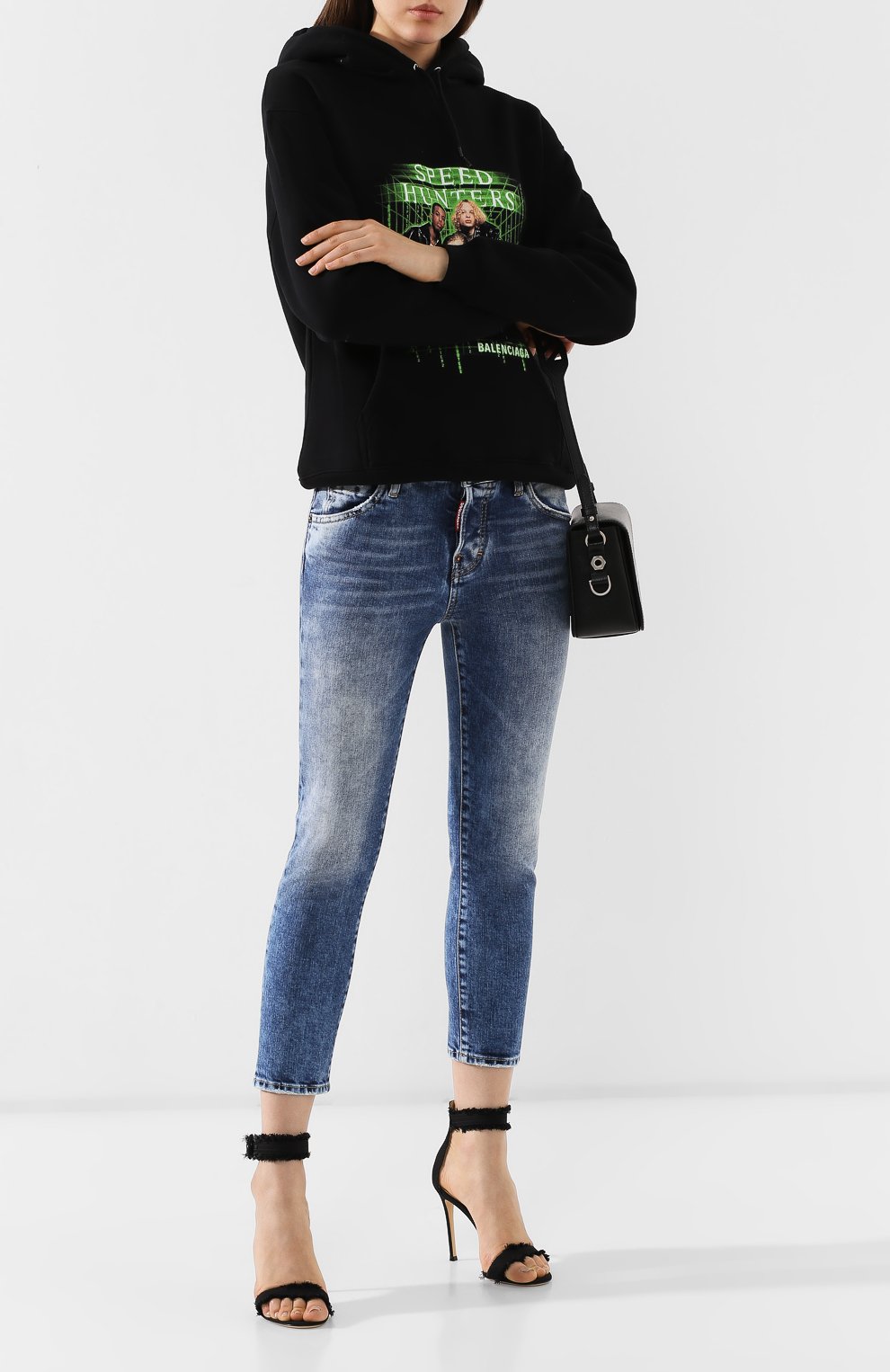 Джинсы DSQUARED2 синего цвета по цене 28550 руб., арт. S75LB0194/S30663, фото 2 Джинсы DSQUARED2, арт. S75LB0194/S30663, фото 2
