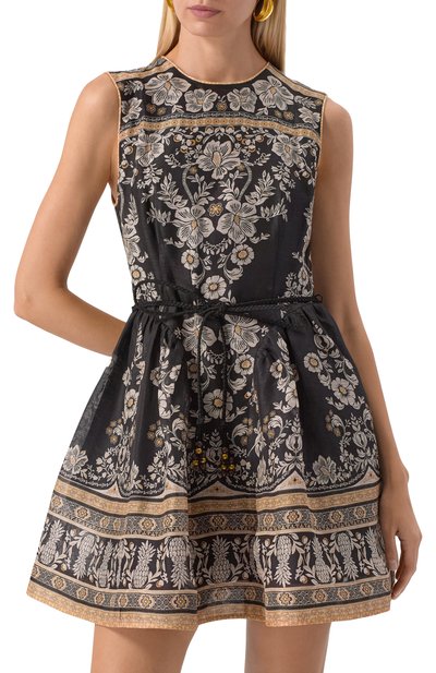 Платье изо льна и шелка ZIMMERMANN, арт. 3475DS253, фото 3