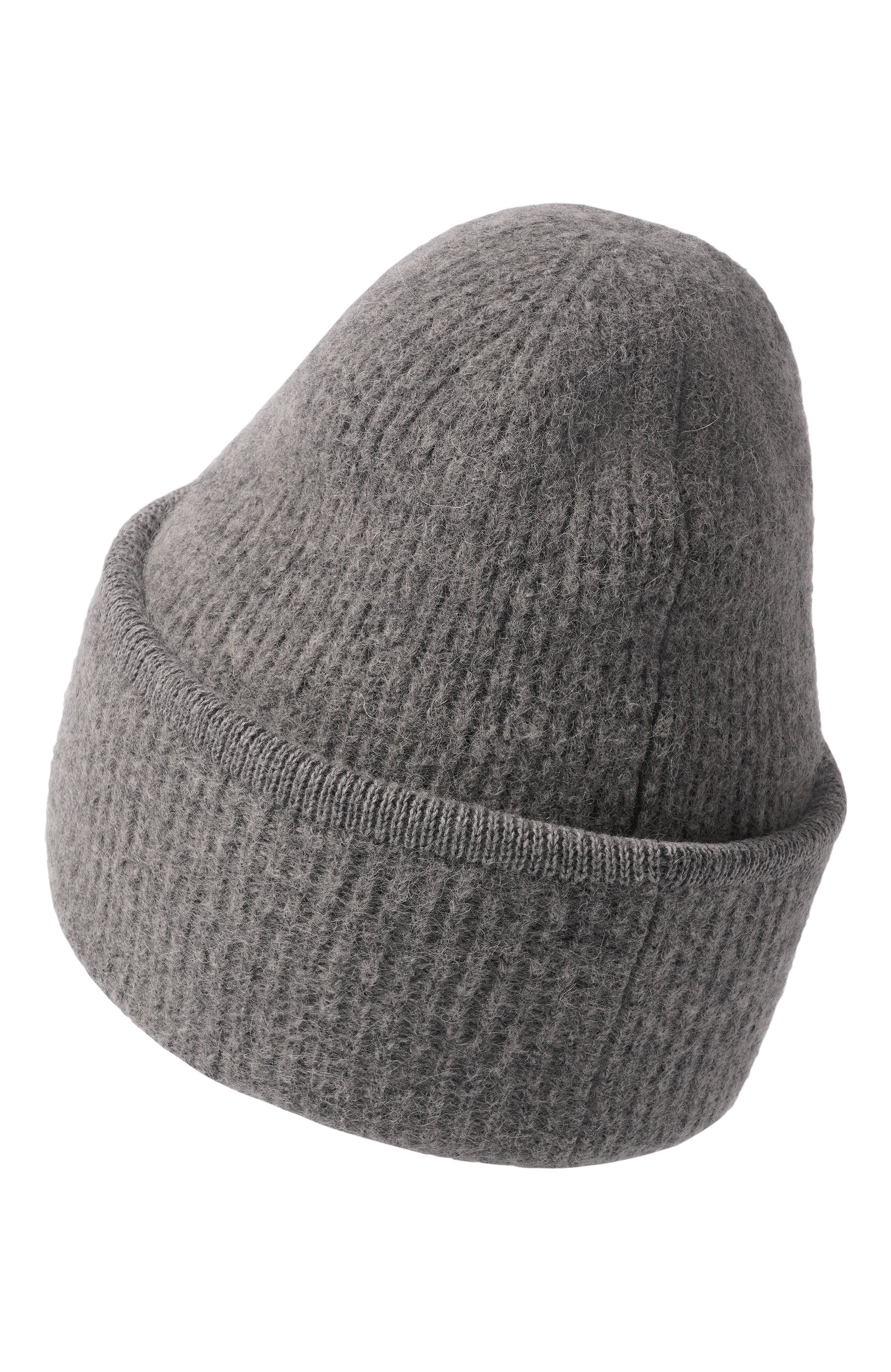 Шерстяная шапка JACQUEMUS серого цвета по цене 29950 руб., арт. 24HACU00666/AK00227, фото 2 Шерстяная шапка JACQUEMUS, арт. 24HACU00666/AK00227, фото 2