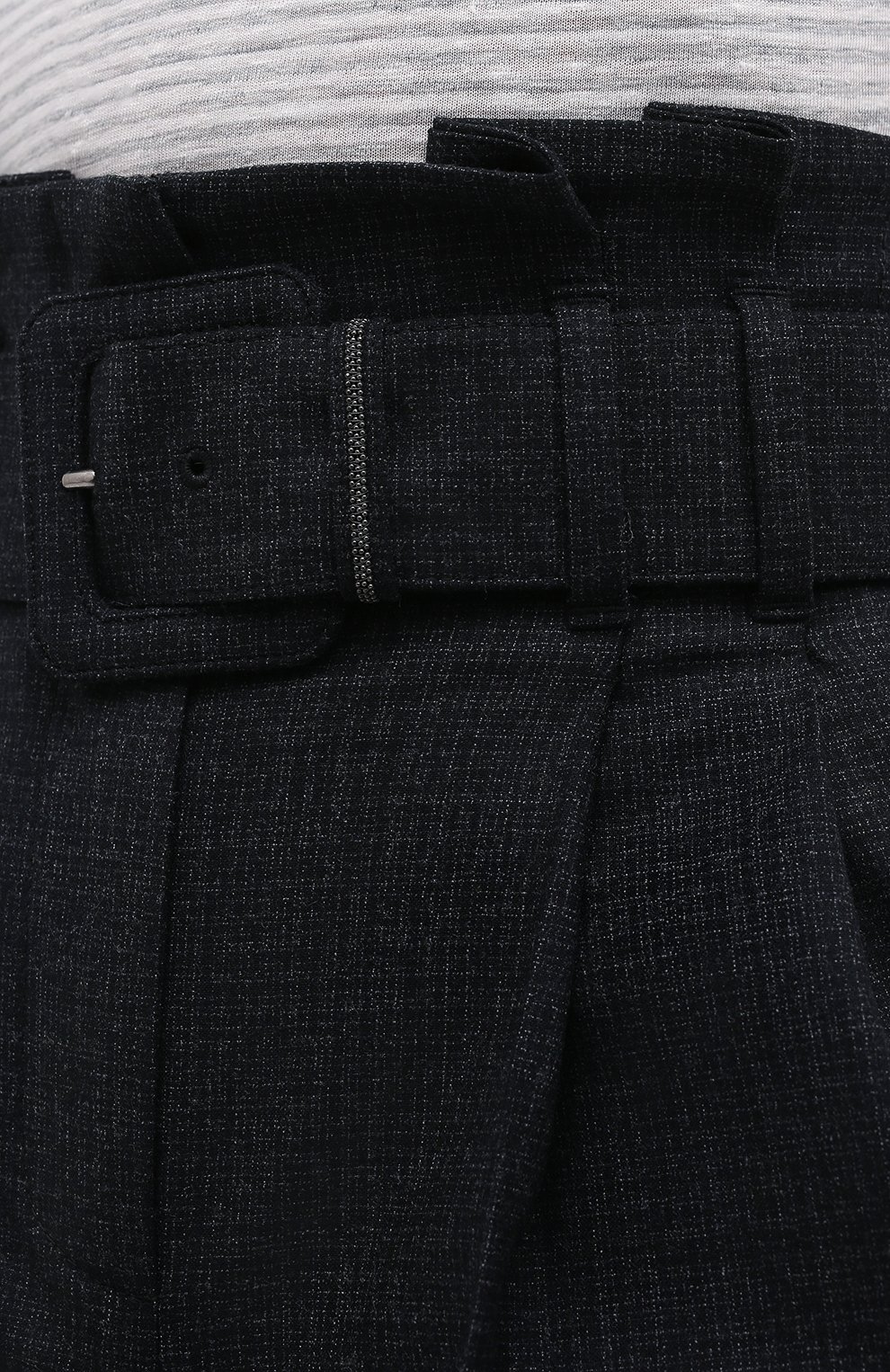 Шерстяные брюки BRUNELLO CUCINELLI темно-серого цвета по цене 147000 руб., арт. MA160P7382, фото 5 Шерстяные брюки BRUNELLO CUCINELLI, арт. MA160P7382, фото 5
