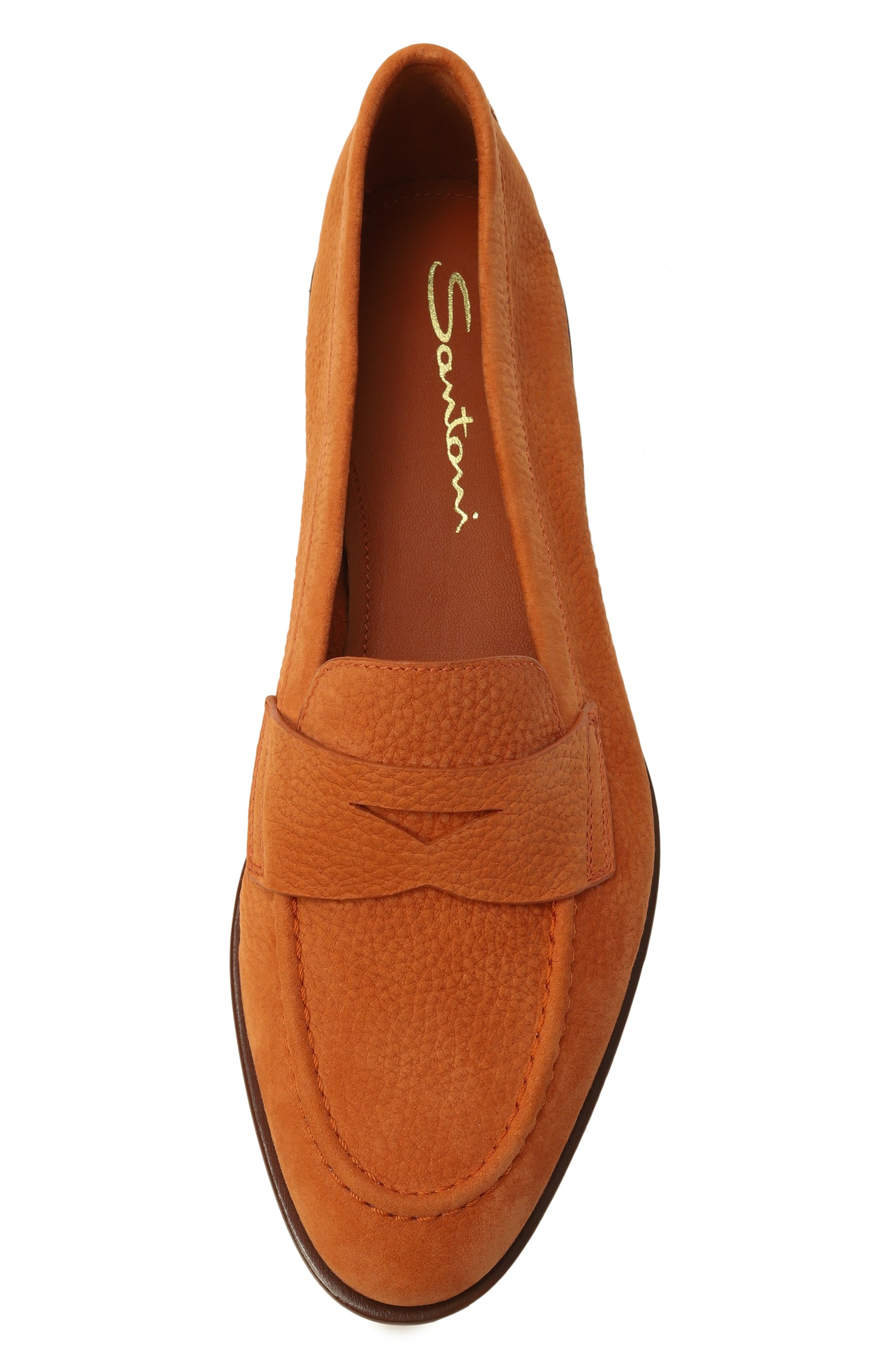 Пенни-лоферы из нубука SANTONI, арт. WUSG59962HAFSPRX, фото 6