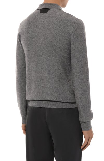 Поло из шерсти и кашемира ZILLI серого цвета по цене 106500 руб., арт. KZP001M0223VTRI00, фото 4 Поло из шерсти и кашемира ZILLI, арт. KZP001M0223VTRI00, фото 4