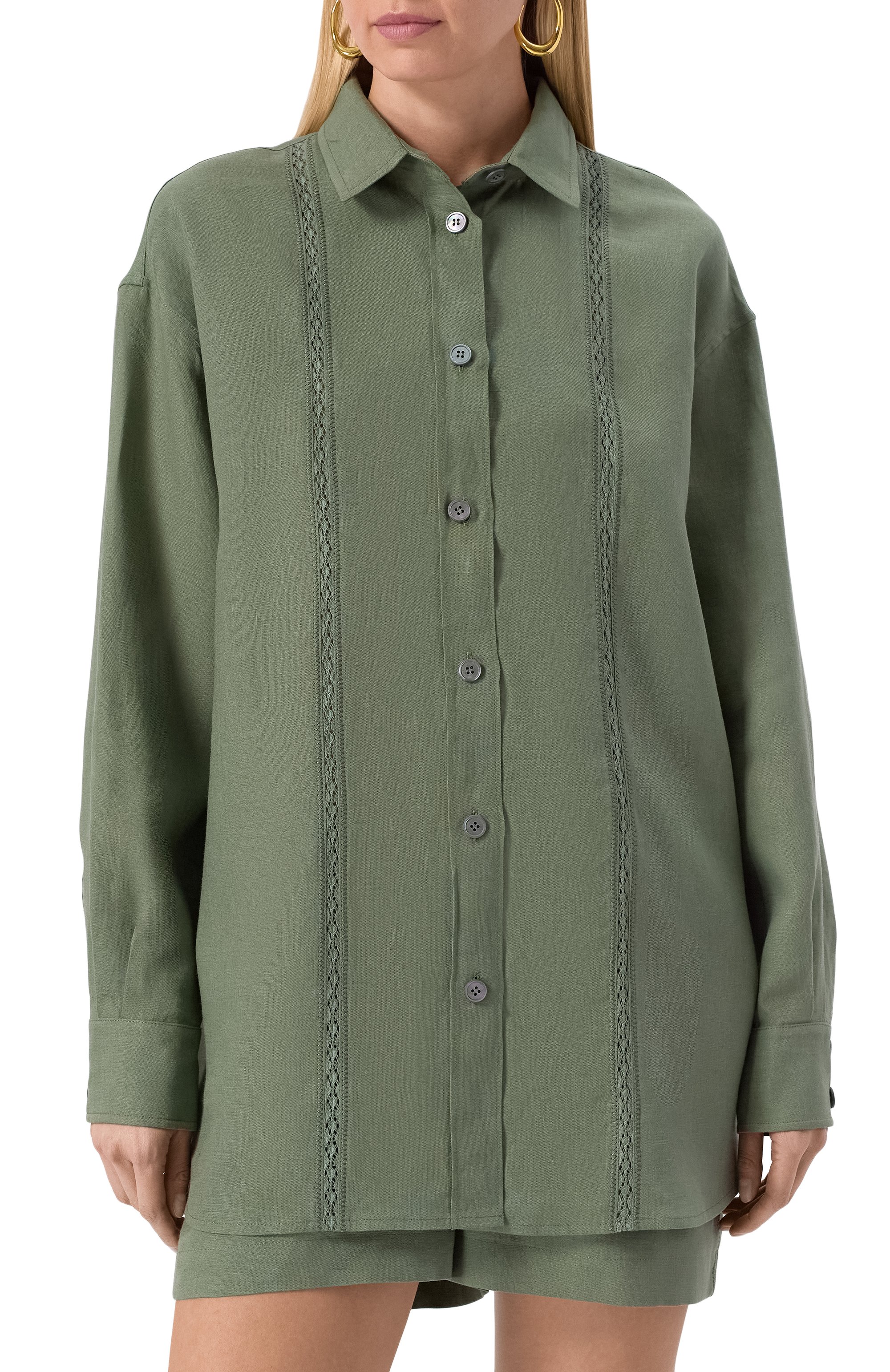 Льняная рубашка MVST, арт. TXBGM-Y074-2, фото 3