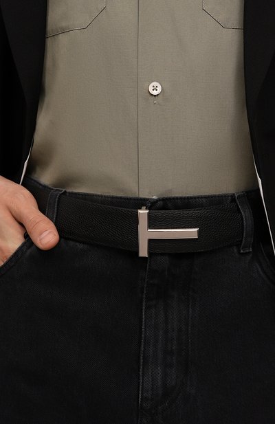 Двусторонний ремень TOM FORD светло-бежевого цвета по цене 72950 руб., арт. TB178P/LCL236, фото 3 Двусторонний ремень TOM FORD, арт. TB178P/LCL236, фото 3