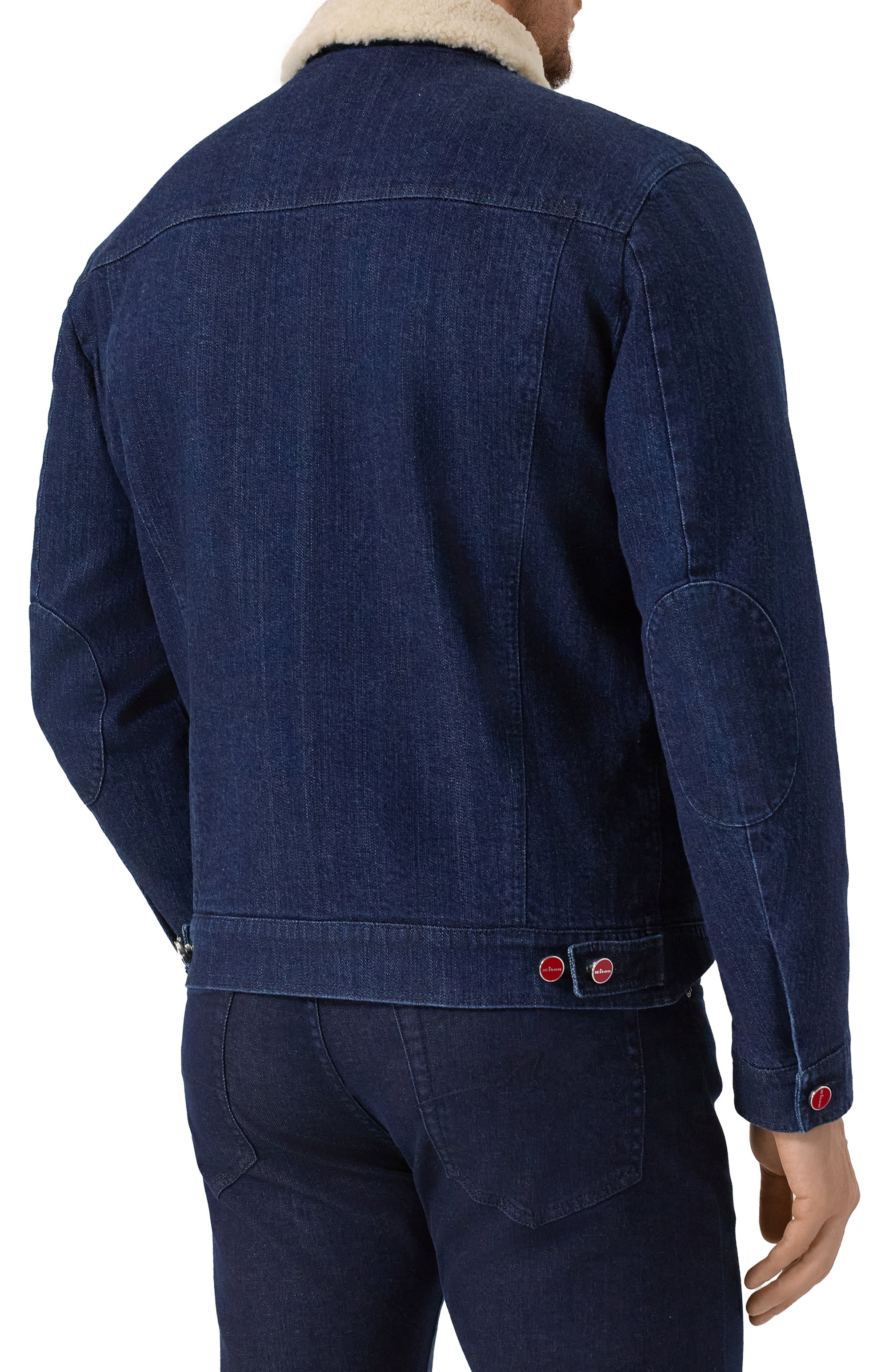 Джинсовая куртка с подкладкой из овчины KITON, арт. UW2280SV0402F04, фото 4