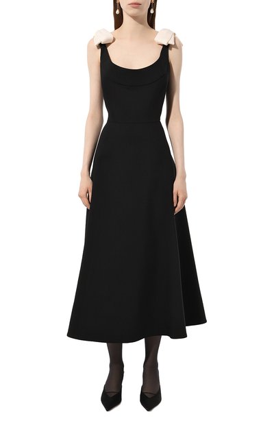 Платье из шерсти и шелка VALENTINO, арт. 3B3VA4Y51CF, фото 3