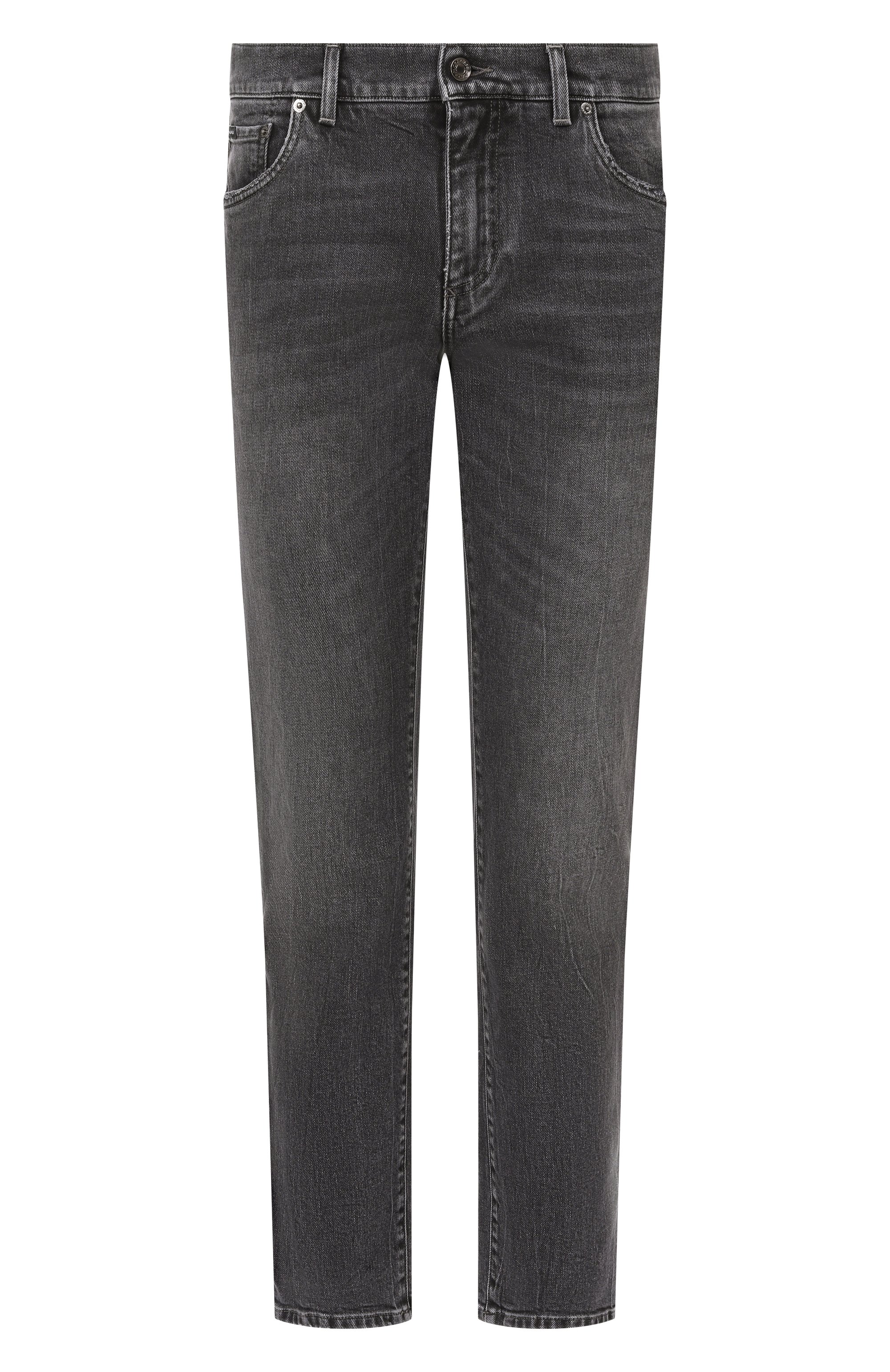 Джинсы regular DOLCE & GABBANA темно-серого цвета по цене 85850 руб., арт. GYJCCD/G80M9, фото 1 Джинсы regular DOLCE & GABBANA, арт. GYJCCD/G80M9, фото 1