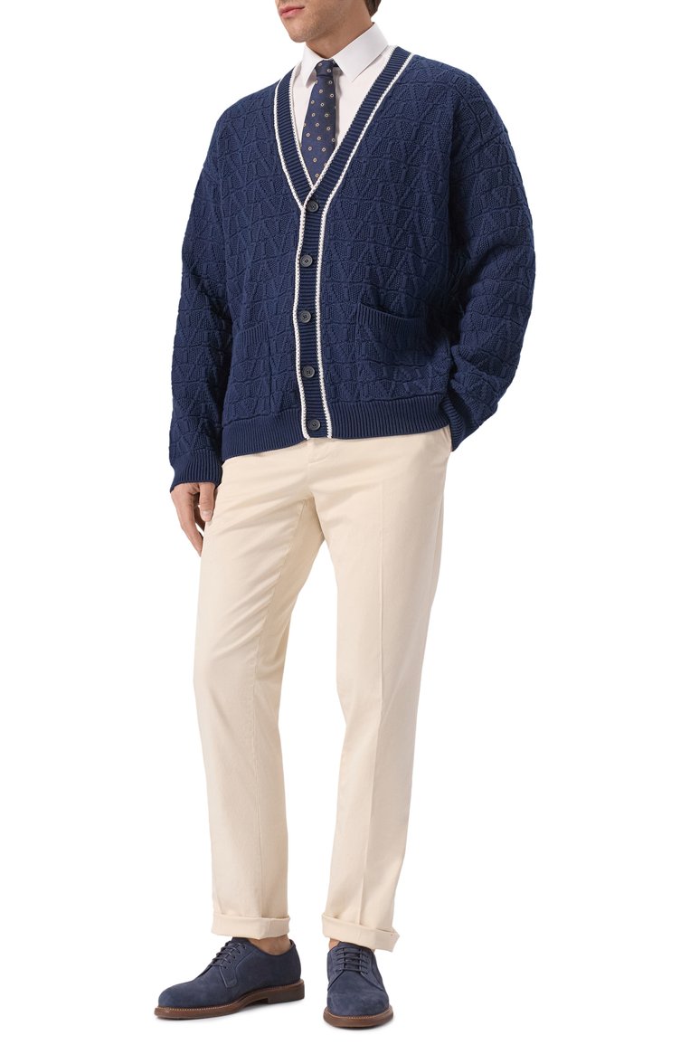 Хлопковый кардиган VALENTINO, арт. 5V3KA03XACD, фото 2