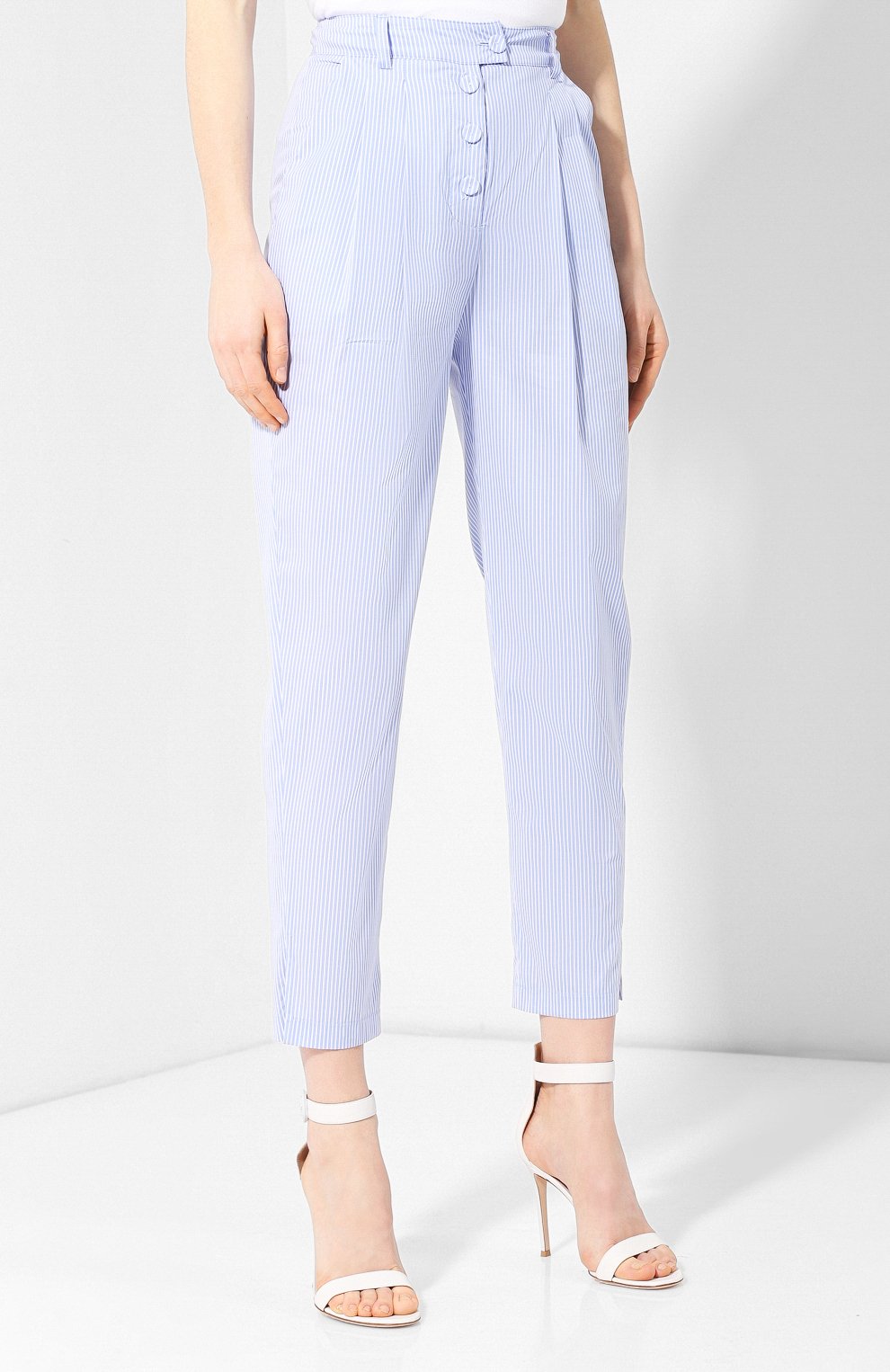 Хлопковые брюки ERMANNO ERMANNO SCERVINO, арт. 44 T PL20 PRI, фото 3