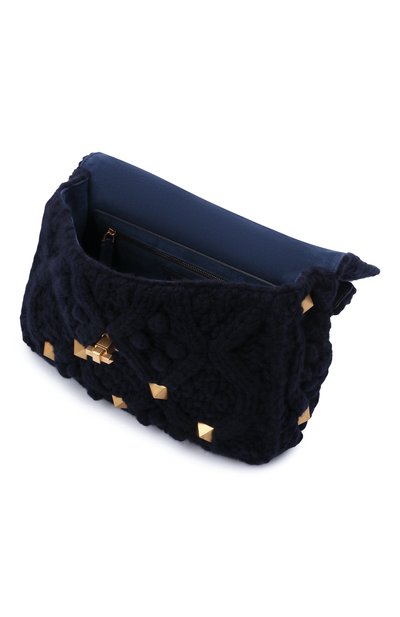 Сумка roman stud large VALENTINO темно-синего цвета по цене 363000 руб., арт. WW2B0I60/YSK, фото 4 Сумка roman stud large VALENTINO, арт. WW2B0I60/YSK, фото 4