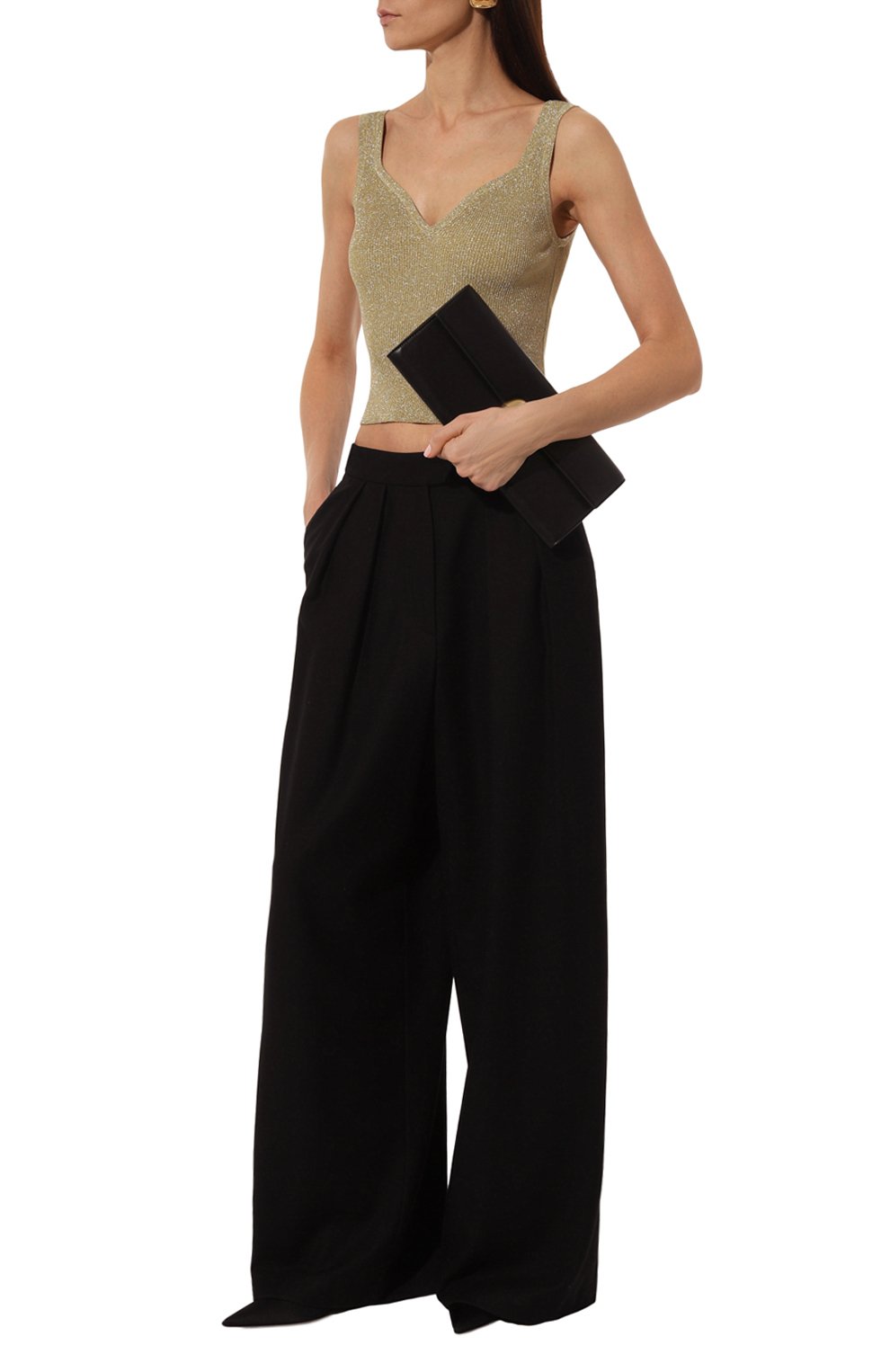 Топ NINA RICCI золотого цвета по цене 47900 руб., арт. 24PMPU013, фото 2 Топ NINA RICCI, арт. 24PMPU013, фото 2