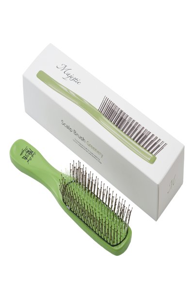 Женская расческа scalp brush 372 зубца, оттенок лайм MAJESTIC, арт. 4673748653133