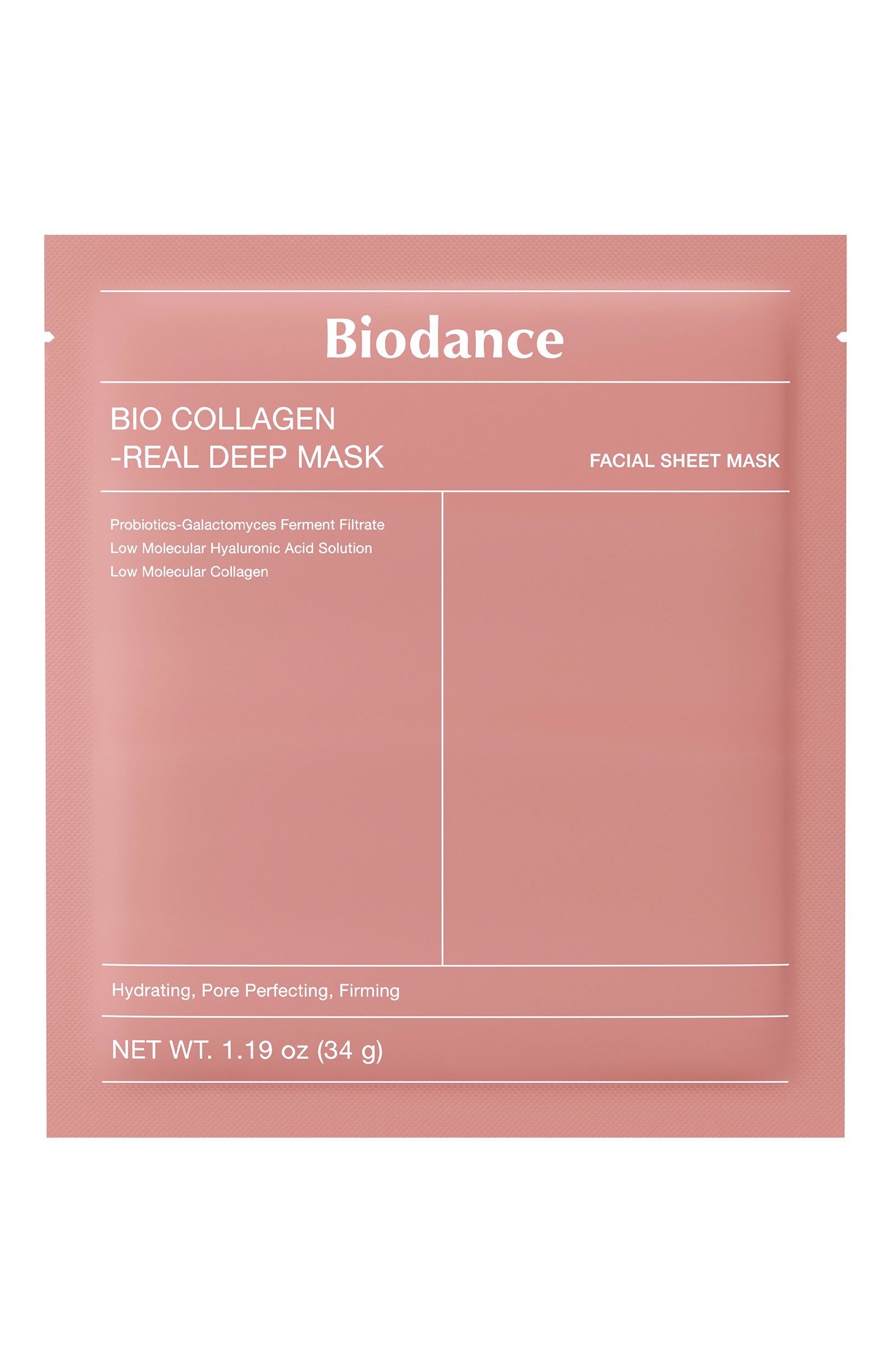 Глубокоувлажняющая гидрогелевая маска для лица с коллагеном (34g) BIODANCE, арт. 8809937360834, фото 1
