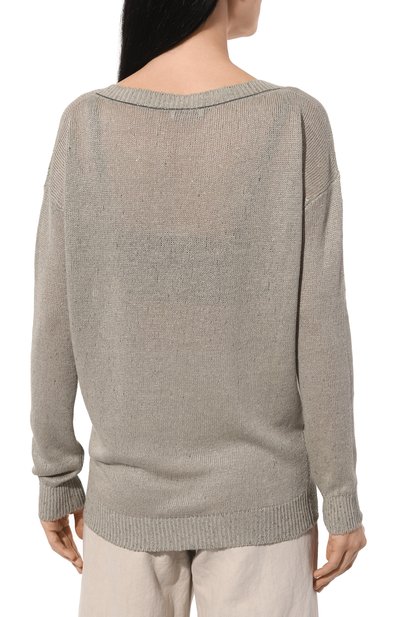 Пуловер изо льна и шелка BRUNELLO CUCINELLI, арт. M1000B1033, фото 4