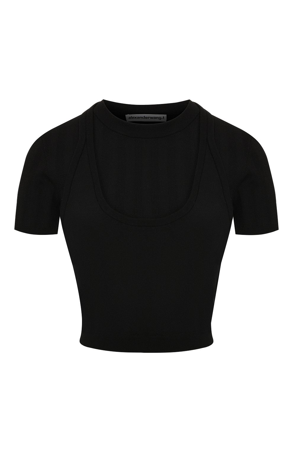 Топ ALEXANDERWANG.T черного цвета по цене 29950 руб., арт. 4KC2191005, фото 1 Топ ALEXANDERWANG.T, арт. 4KC2191005, фото 1