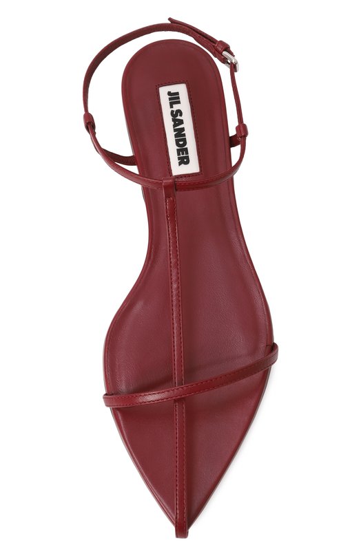 Кожаные сандалии Jil Sander J15WP0081/P8226 Бордовый  J15WP0081/P8226 Фото 6