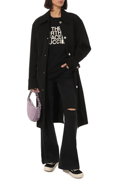 Хлопковая футболка the north face x gucci GUCCI, арт. 615044 XJDBZ, фото 2