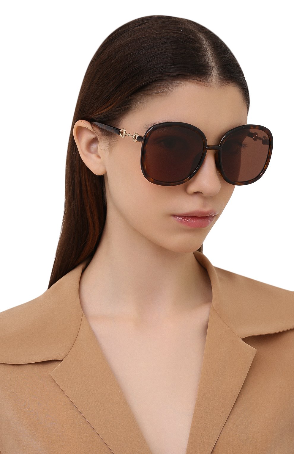 Солнцезащитные очки GUCCI коричневого цвета по цене 35100 руб., арт. GG0892SA 002, фото 2 Солнцезащитные очки GUCCI, арт. GG0892SA 002, фото 2