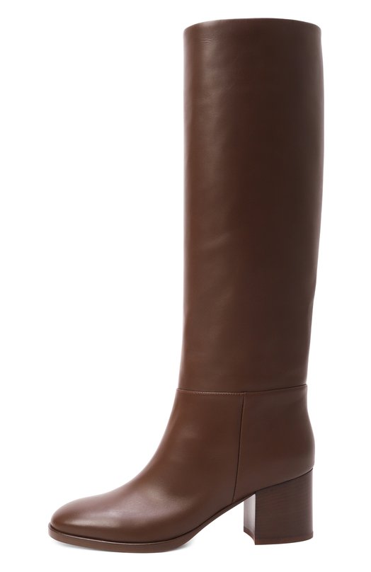 Кожаные сапоги Santiago 60 Gianvito Rossi G80304.60CU0.VGIBR0W Коричневый  G80304.60CU0.VGIBR0W Фото 4