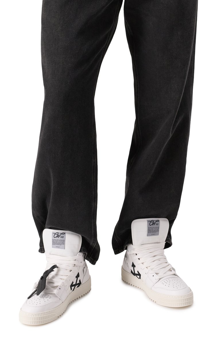 Мужские кожаные кеды 3.0 off court courtesy OFF-WHITE белого цвета, арт. 0MIA065C99LEA007 | Фото 3 (Автоматизация состава: Проставлено; Подошва: Массивная; Материал внешний: Натуральная кожа; Материал внутренний: Натуральная кожа; Автоматизация ТО: Проставлено; Стили: Классический; Материал утеплителя: Без утеплителя; Кросс-КТ: Высокие)
