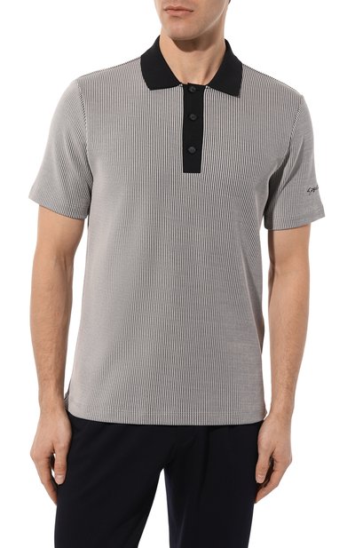 Поло из вискозы и хлопка GIORGIO ARMANI, арт. 3DSF51/SJBRZ, фото 3