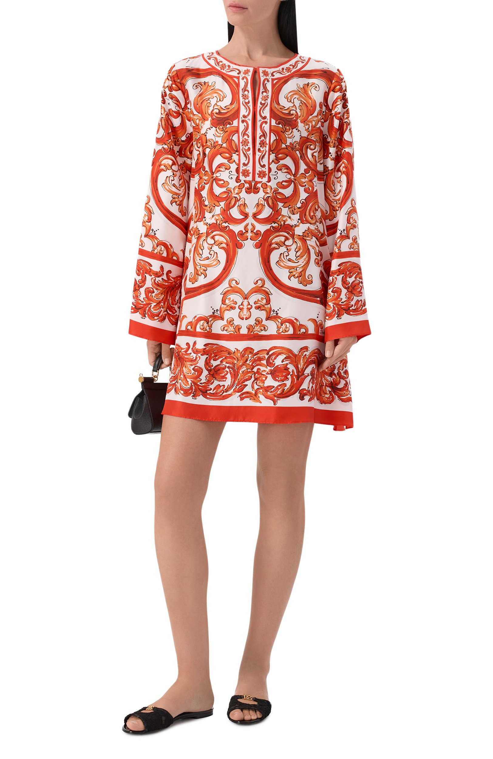 Комбинированные шлепанцы bianca DOLCE & GABBANA, арт. CQ0684/A0610, фото 3