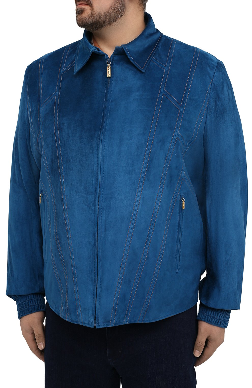 Замшевый бомбер ZILLI, арт. MAV-J0CKE-01003/2002/60-64, фото 3