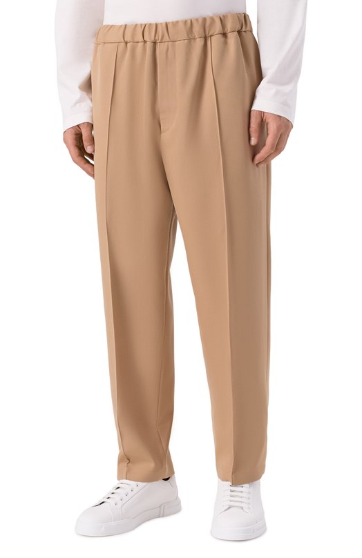 Шерстяные брюки Jil Sander J21KA0012-J40002 Бежевый  J21KA0012-J40002 Фото 3