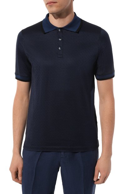 Поло из хлопка и шелка ZILLI, арт. KBP005M0107VZJA00M, фото 3