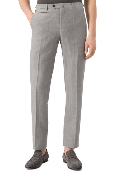 Брюки из шерсти и льна CORNELIANI, арт. 254B05-2514164, фото 3